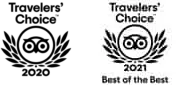 two logos for travelers'choice and the best of the best