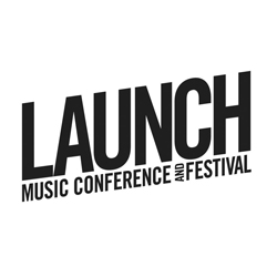 the launch logo for music conference and festival